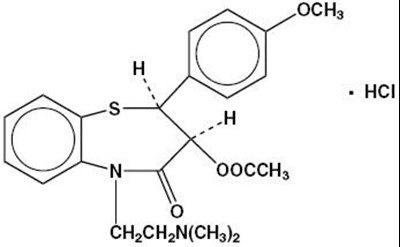 Image Of Diltiazem Hydrochloride Chemical Structure (Diltiazem HCl Chemical Structure)